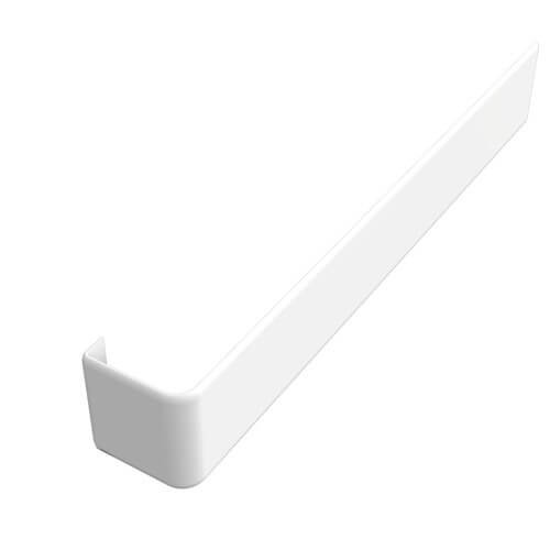 White fascia board joint - white,