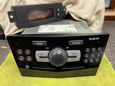 VAUXHALL CORSA D CD30 MP3 RADIO STEREO CD AUX WITH PAIRED DISPLAY PIANO BLACK