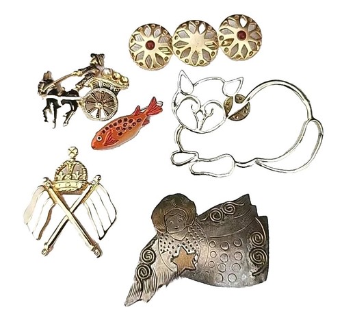 Vintage cat angel carriage - vintage,