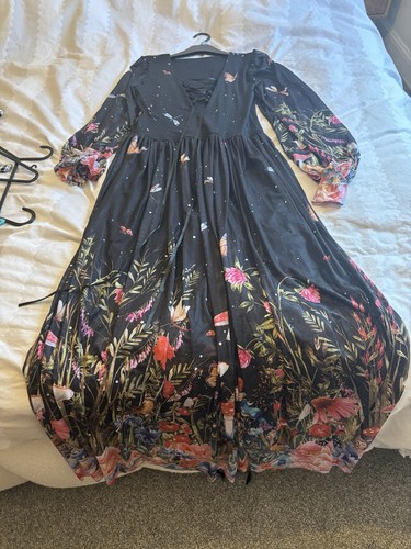 Black milk fairytale floral - black,