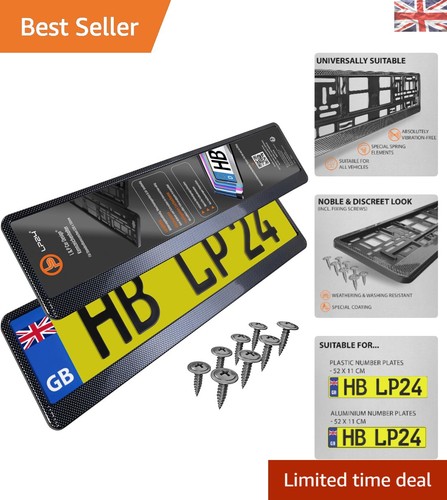 Universal number plate holder - number,
