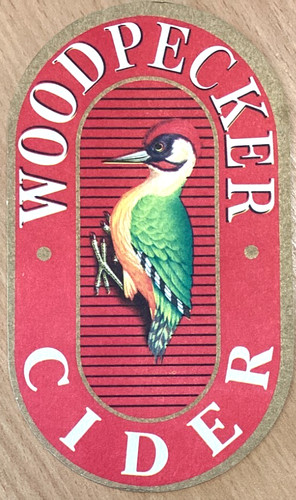 Woodpecker cider beer mat - cider,
