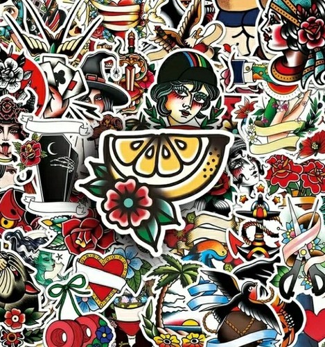 50x tattoo style - style, stickers