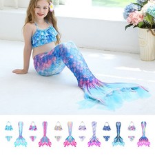 3Pcs Girls Mermaid Tail