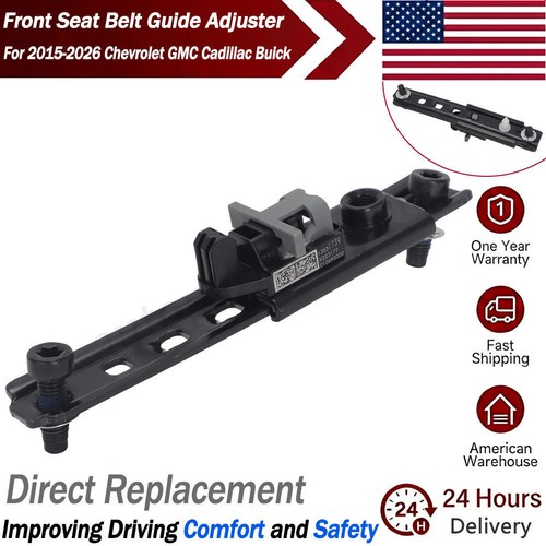 Front seat belt guide adjuster - front,