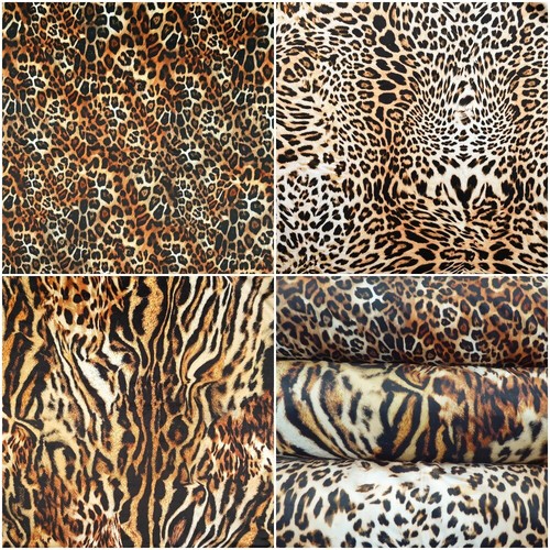 Animal print velvet fabric - velvet,