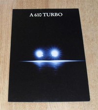 Renault A610 Turbo Brochure