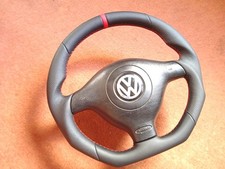 VW GOLF 4 IV R32 GTI GT BORA PASSAT STEERING WHEEL LEATHER WITH AIRBAG
