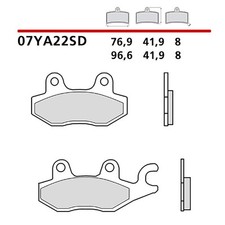 BREMBO BRAKE PAD KIT POST