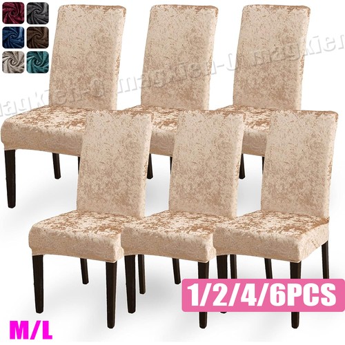 Crushed velvet dining - 2/4/6x,