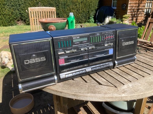 Vintage toshiba rt7077 - vintage, boombox