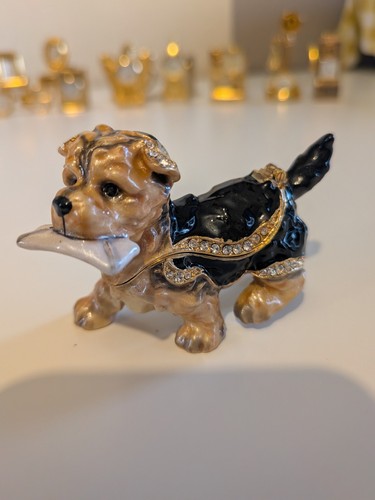 Trinket box yorkshire terrier - trinket,