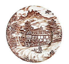 Vintage Broadhurst Ironstone England  Serving Plate Swan Inn pattern 17 cm