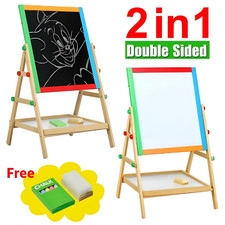 Kids 2 in 1 Wooden Blackboard