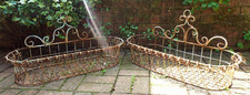 Pair 19th century wire work - of,