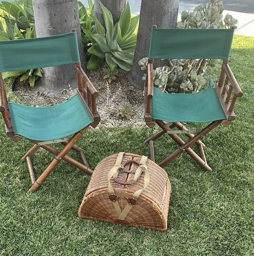 Vintage director chairs green - vintage,