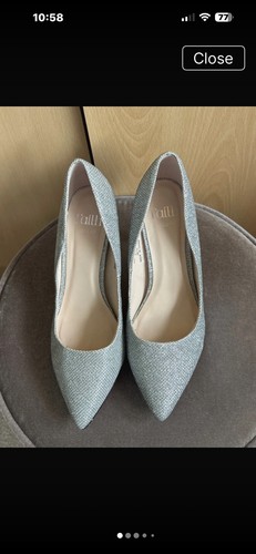 Faith silver glitter - faith, heel