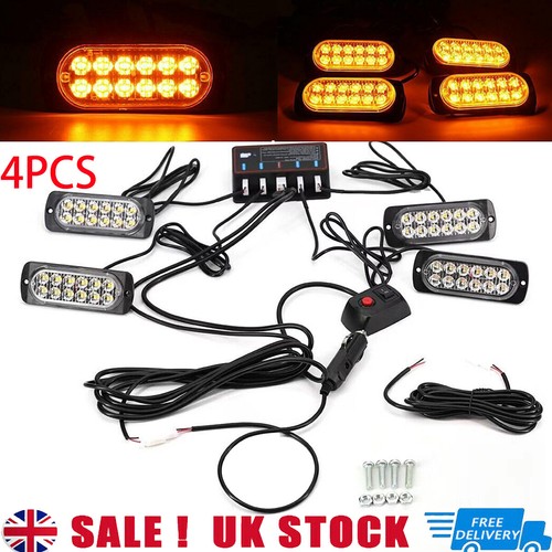 Led amber car - 4x,