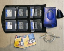 Iomega Zip 250 - 250MB USB Powered Drive. With 2 New Zip Disks, 6 Used & Pouch
