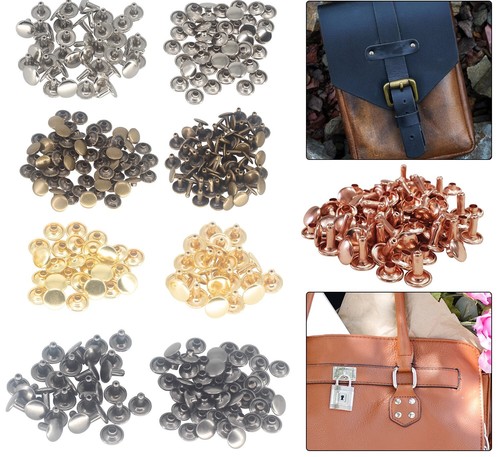 Double cap rivets 4mm - cap, 4mm-15mm