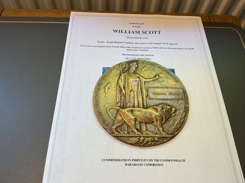 Ww1 memorial plaque william - ww1,