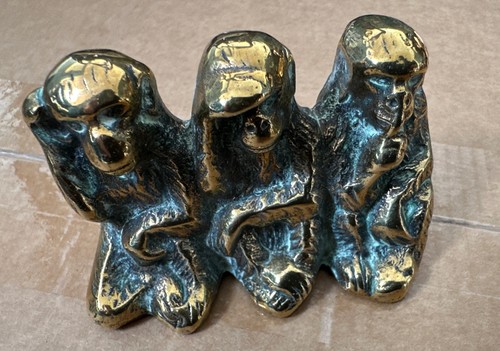 Vintage solid brass wise - solid,