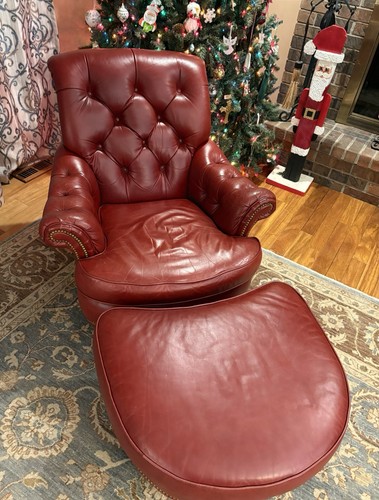 Tufted leather arm - arm, chair