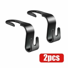2pcs Black Car Seat Hook Purse Hanger Bag Organizer Holder Clip Car Accessories