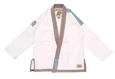 Albino and Preto Batch #7: Grey Skies White BRAND NEW JIU JITSU Uniform BJJ GI