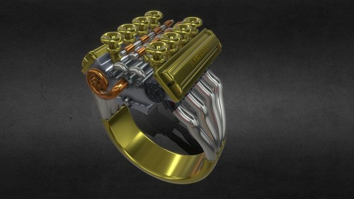 Engine block ring - v8,
