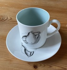 Susie Cooper Bone China Pear Design Coffee Cup And Saucer