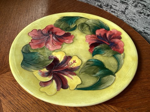 Moorcroft hibiscus charger - hibiscus,