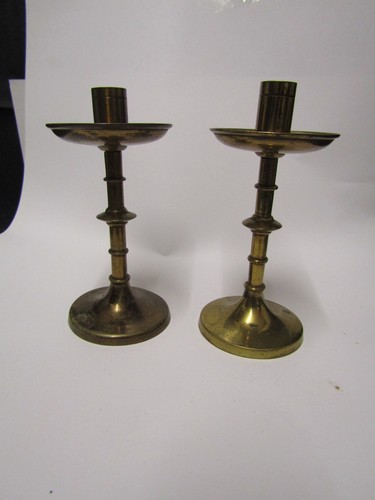 Vintage brass candlesticks - vintage,