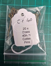 20 x Brass Cap Badge Cotter Pins.    C.P 40