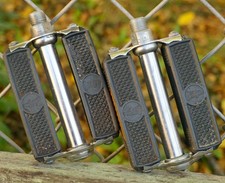 Raleigh Block Pedals Sports Superbe Vintage 3 Speed Logo Cruiser Chopper Grifter