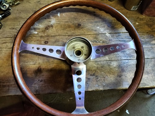 Wooden steering wheel inch - wooden,
