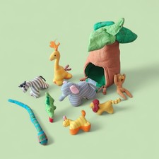 Mr. Ellie Pooh Fair Trade Jungle Tree House Organic Cotton Animals Waldorf Toy