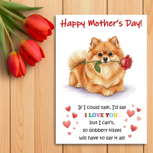 Pomeranian mother day - pomeranian, mother’s