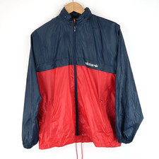 Adidas Vintage Windbreaker Jacket Unisex 90's Nylon Cagoule SZ S (T5870)