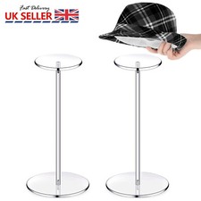 2x Acrylic Hat Stand Wig