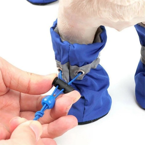4pcs waterproof small - small, dog