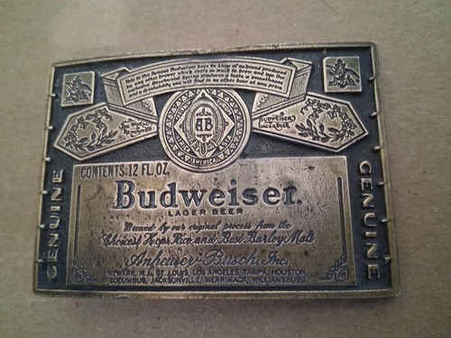 Vintage budweiser belt - budweiser,