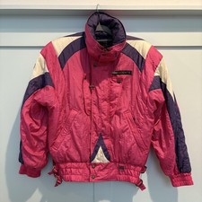 Vintage Descente Jacket Mens Small Pink Purple Ski Suisse Team Entrant SC 90s