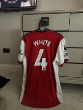 Match Worn Signed Official Ben White Arsenal Shirt Premier League