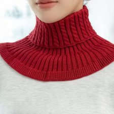 Detachable Knitted Fake Collar Windproof Neck Warmer Fashion Turtleneck