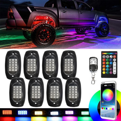 Rgb led rock light kits - led,