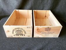 2x Wooden Wine Box Crate - 12