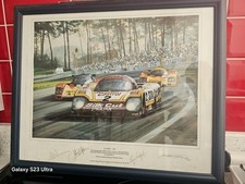 Le Mans. 1988  winning Jaguar XIR-9 Print from original. Limited edition Signed