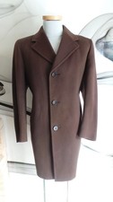 VINTAGE ORIGINAL CROMBIE HEAVY WINTER WOOL COAT SIZE 44 CHEST '