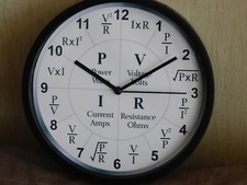 Ohms Law  wall clock Suit